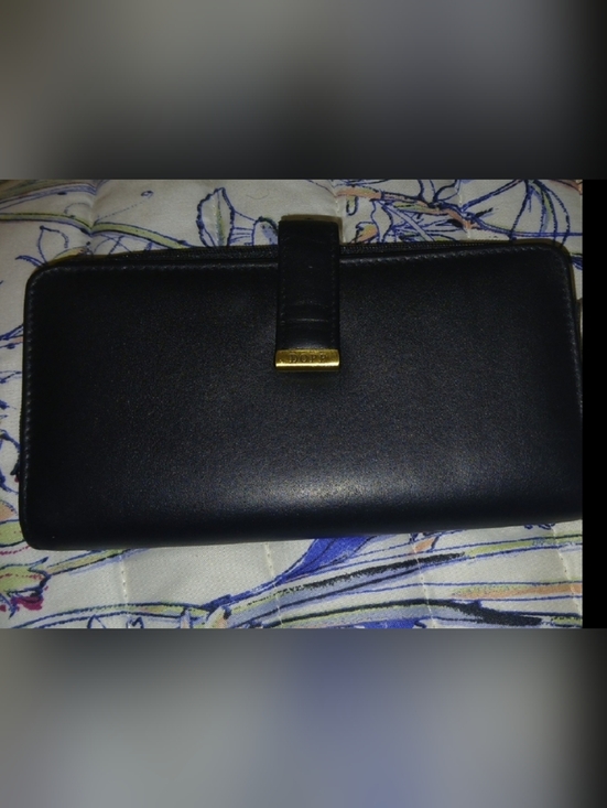 Dopp Handbags - Dopp Black and Gold Travel Wallet